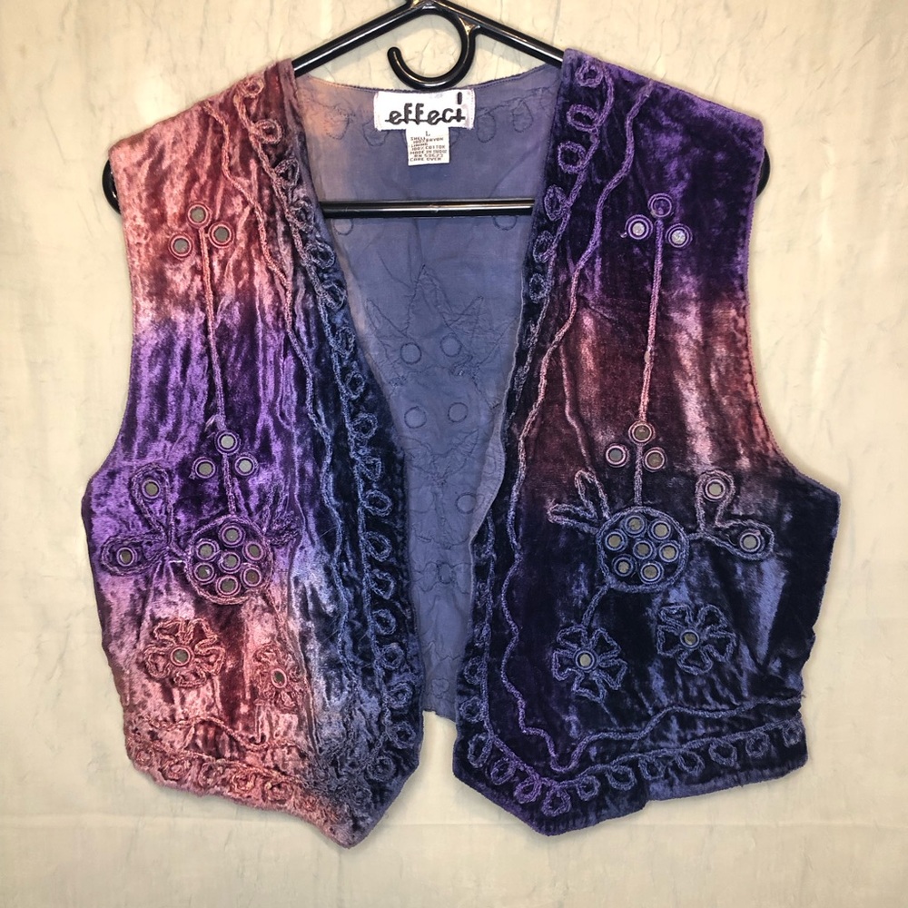 Women’s Effect velvet top - Large - Purple